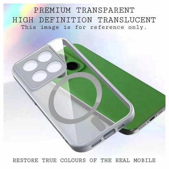 SYOTT Back Case Cover for Apple iPhone 16 With Transparent Design to Restore True Colors of the Mobile Back Design | Shockproof Compatible with Mag-Safe Wireless Charging | Grey