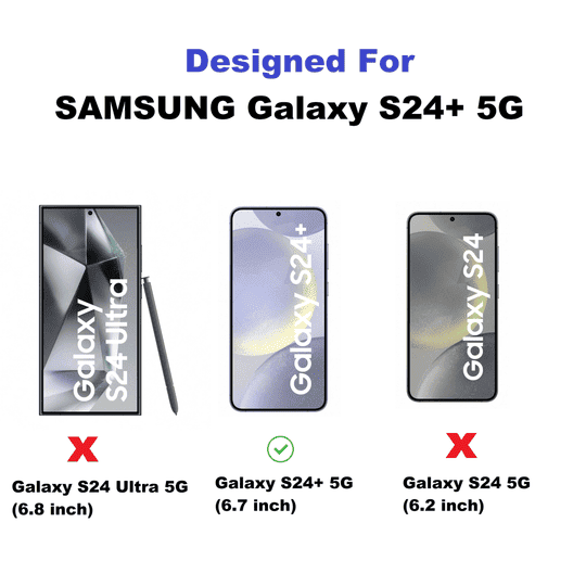 SYOTT Magnetic Clear Case for Samsung Galaxy S24 Plus 5G | MagSafe Compatible Transparent Shockproof TPU Back Cover | Wireless Charging Support | Scratch & Drop Protection | Transparent