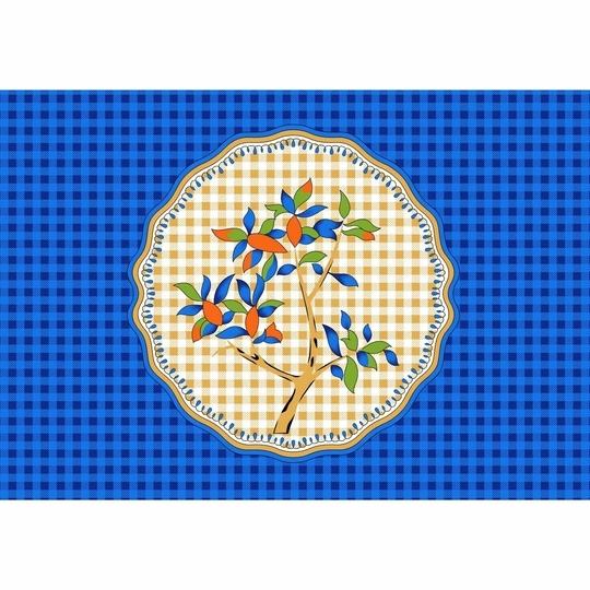 UniqChoice Blue Color 100% Cotton Jaipuri Printed Single bedsheet With 1 Pillow Cover 150 x 220 Cm(1+1_Single_96_Blue_89)