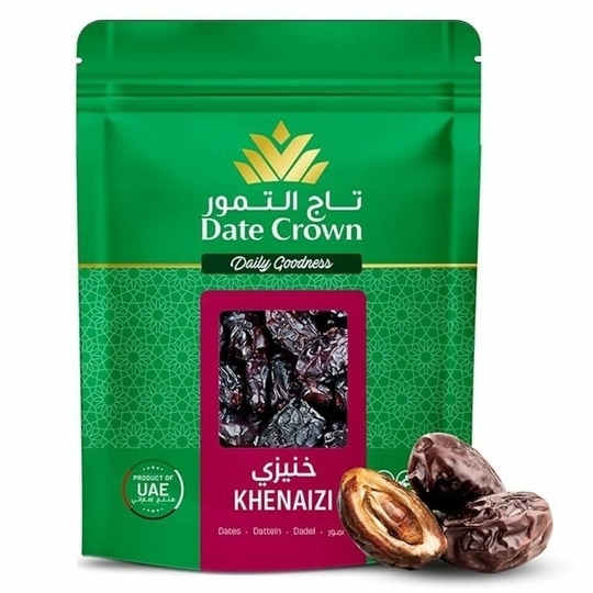 Ahuja Mart Premium Date Crown Khenaizi Dates 500g | 100% Natural UAE Khajoor | Rich in Fiber & Iron | No Added Sugar | Healthy Energy Snack