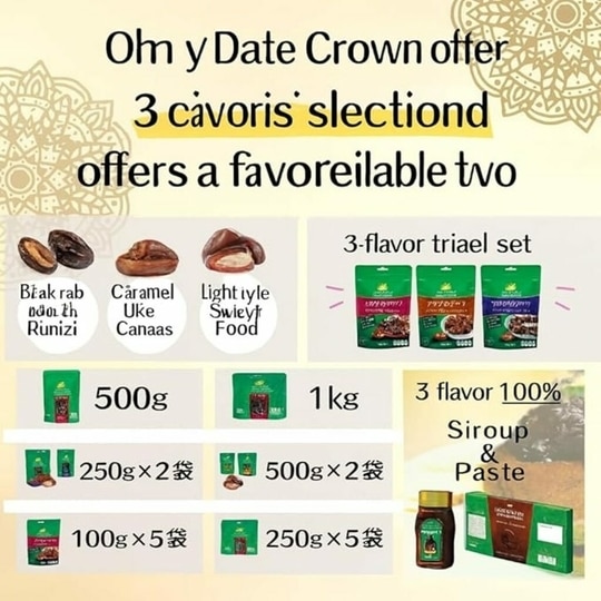 Ahuja Mart Premium Date Crown Khenaizi Dates 500g | 100% Natural UAE Khajoor | Rich in Fiber & Iron | No Added Sugar | Healthy Energy Snack
