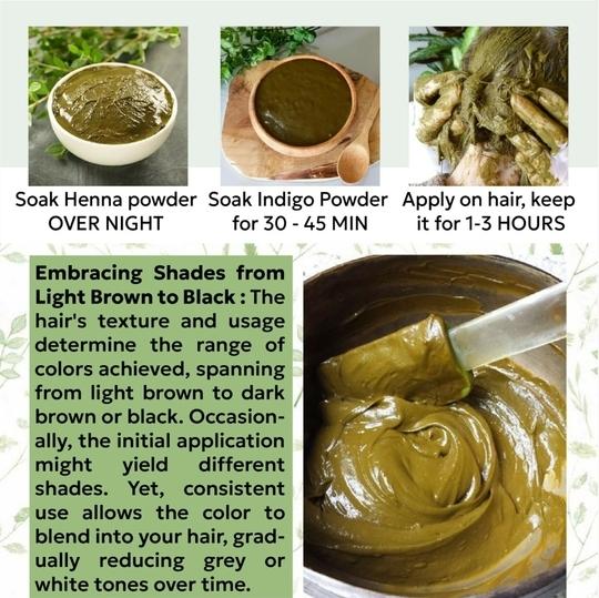 Yauvanya Original Indian Pure and Natural Henna (Mehndi) for Hair - 3X100 gms