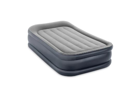 Intex Dura-Beam Plus Deluxe Pillow Rest Air Mattress ith Built-In Electric Pump, Single