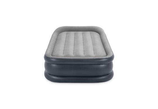 Intex Dura-Beam Plus Deluxe Pillow Rest Air Mattress ith Built-In Electric Pump, Single