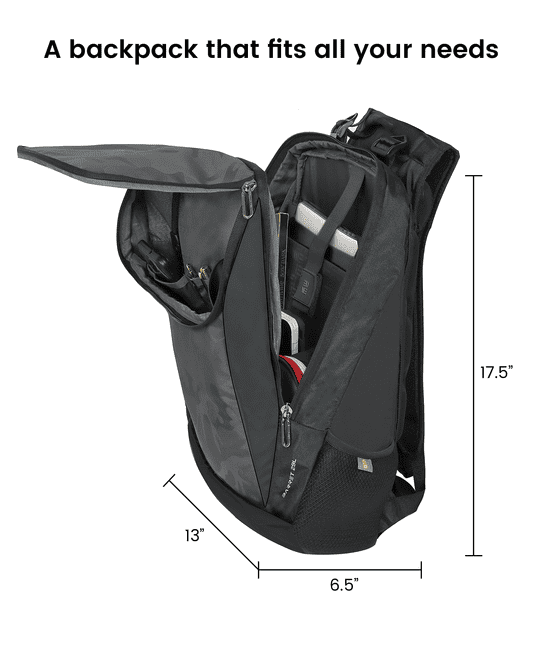 EUME Grey Nylon Laptop Backpack   29 Ltrs