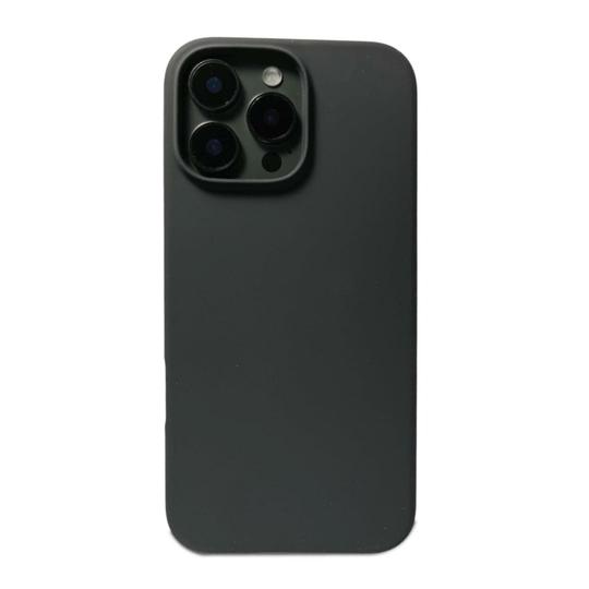 PHONE ANTICS JET BLACK LIQUID SILICONE CASE FOR IPHONE 16 PRO MAX SOFT-TOUCH FINISH FULL CAMERA PROTECTION & SLIM FIT ANTI-FINGERPRINT BACK COVER
