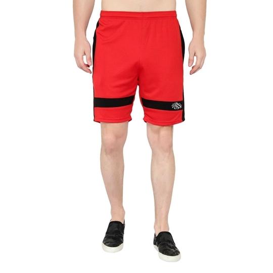 Oora Men Green, Red, Black Pack Of 3 Casual Shorts