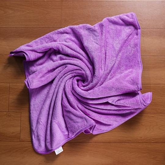 Fezora Microfiber Bath Towel | Quick Dry | Ultra Soft & Absorbent | 70x140 CM | 500 GSM (Purple)