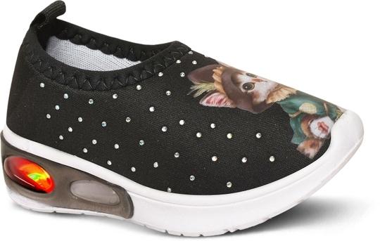 Firstcliq Slip-On-Running Shoes For Girls Kids Sports Shoes for GirlsCAT-REAL-BK-11