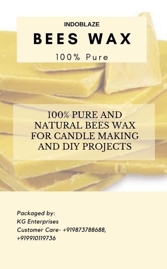 DEEPSEA Beeswax for Candle Making | Natural 100%wax|Beeswax for Candles | Unrefined Raw Organic Bees Wax (Pack of 1 Kg)