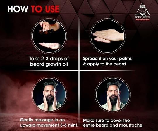 Urban Gabru Beard Booster Growth Oil for Men | Enriched with Natural Herbs & Jadibuti (60 ml) | Thicker & Longer Beard - 60 ml