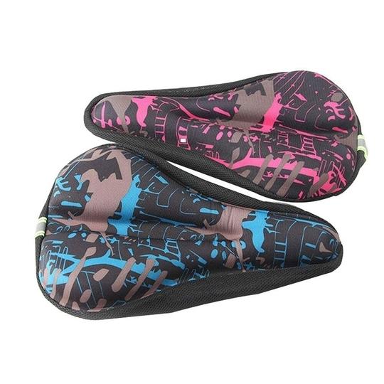 FCCRACING Soft Bicycle Silicone Gel Saddle Seat & Cycling Cushion Pad Bike Cycle Gel Cover for Mountain Bikes (Yellow)