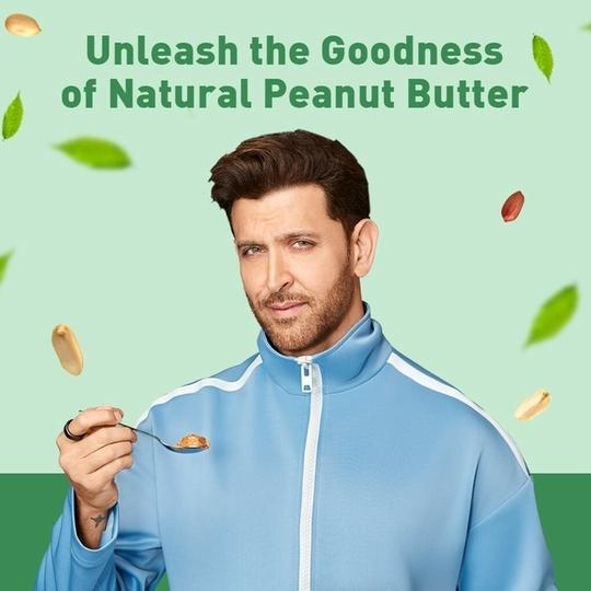 MyFitness Peanut Butter - 1250 gms Natural Crunchy Peanut Butter