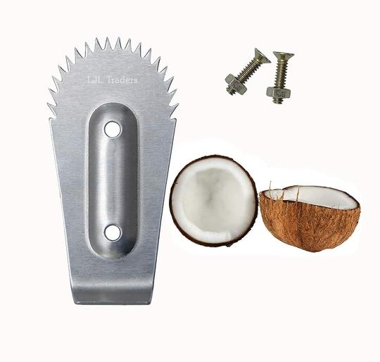 LJL Traders Stainless Coconut Scraper Spare Blade and Screws