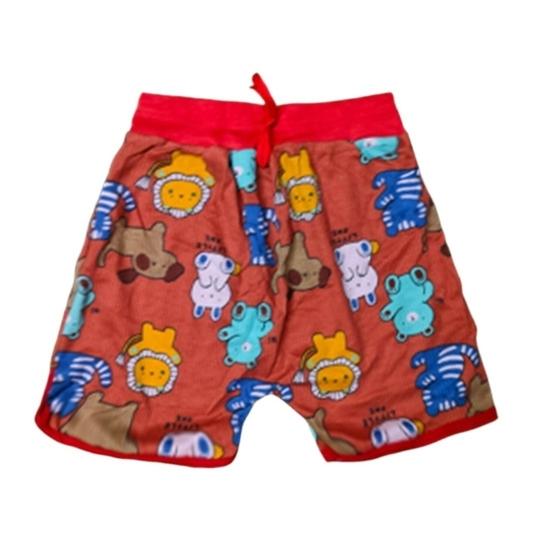 FRANSCART Baby & Kids Unisex Cotton Shorts Pack of 6 | Multicolor Printed Shorts for Daily Wear | Soft & Breathable Fabric
