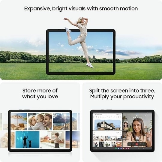 Samsung Galaxy Tab A9 22.10 cm (8.7 inch) Display, Gray,RAM 4 GB, ROM 64 GB Expandable, Wi-Fi+4G, Tablet, Gray