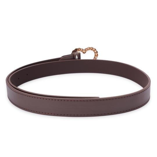 Kastner Women's Brown PU Leather Casual & Formal Belt with Classic Pin Buckle