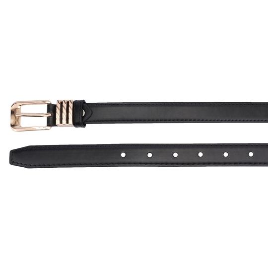 Kastner Women's Black PU Leather Casual & Formal Belt with Classic Pin Buckle