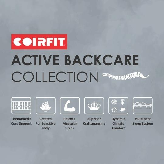 Coirfit  Alovera Spa Pillow Top With SRTX Technology 6 Inch Queen Size Convoluted Foam Mattress (75X66 Inches), 3-Zone Support, Aloe Vera Treated Fabric, with Memory Foam| 15-Year Warranty