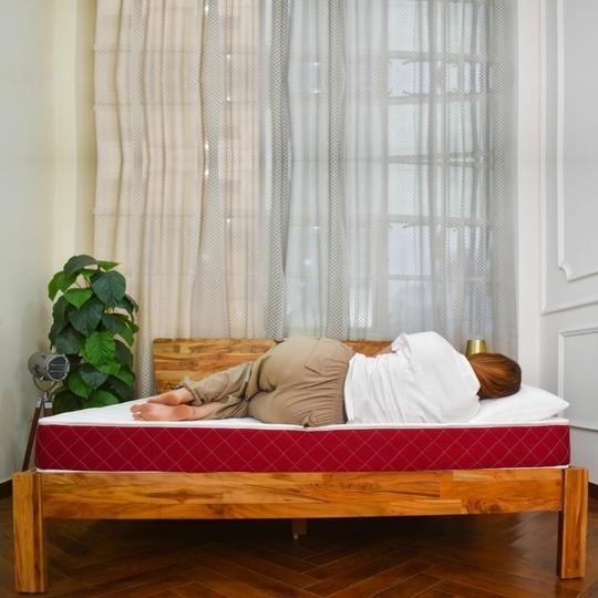 COIRFIT BONE ZONE with REBOTECH Tech. 6 Inch Queen Mattress | 3 Years Warranty | Firm Mattress | Bonded Foam Mattress (78X66X6 Inches, Queen Size Mattress, Maroon)