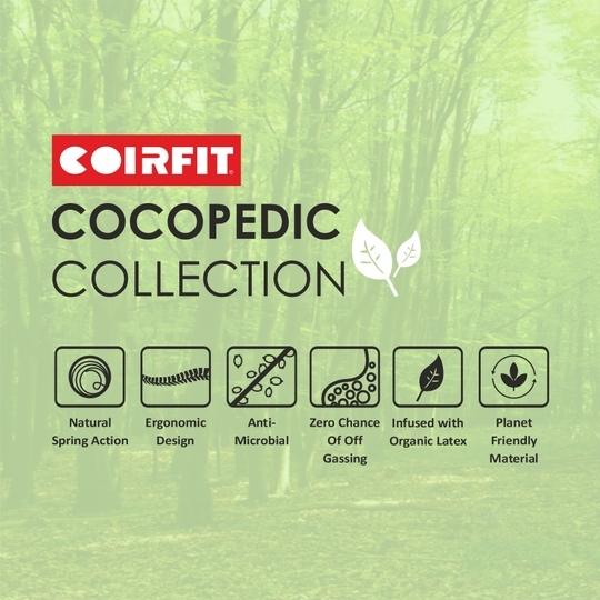 COIRFIT Day Dream with 36 YEARS OF TRUST 5 Inch King Size Coir Foam Mattress(72X70 Inches), Double-Sided PU Foam Quilt | Durable & Lightweight |5-Year Warranty