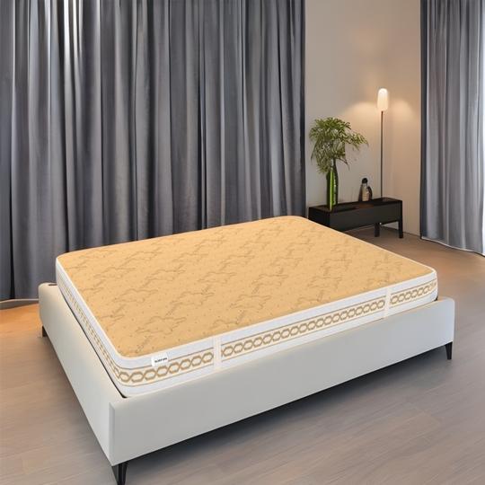 SLEEPSPA Super Contour ISP Tech. High Tensile 8 inch King Mattress | 7 Years Warranty |Medium Soft
 Mattress | Bonnell Spring Mattress (78X70X8 Inches, King Size Mattress, Beige)