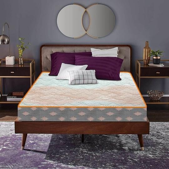 COIRFIT Health Spa Active Orthopedic with SrtX TECHNOLOGY 6 Inch Single Size High Resilience (HR) Foam Mattress (75X30 Inches),Backcare Mattress|100% Visco-Pro Memory Foam|Dual Side Quilted,15-Year Warranty