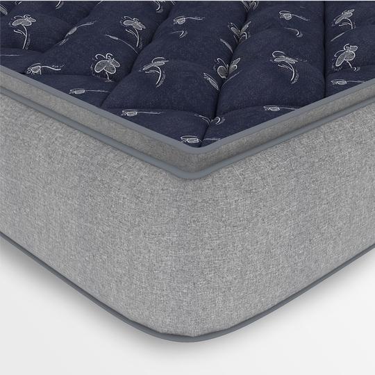 COIRFIT LUXURINO Pillow Top with ISPT Tech. 10 Inch Double Mattress | 7 Years Warranty | Firm Mattress |  Bonnell Spring Mattress (75X48X10 Inches,Double Mattress,Blue)