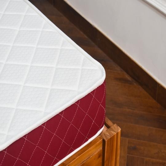 COIRFIT Magic Orthopedic Dual Comfort For Back Pain Relief 8 Inch Queen Mattress | 5 Years Warranty |Firm Mattress | Coir Foam Mattress (75X66X8 Inches, Queen Size Mattress, Maroon)