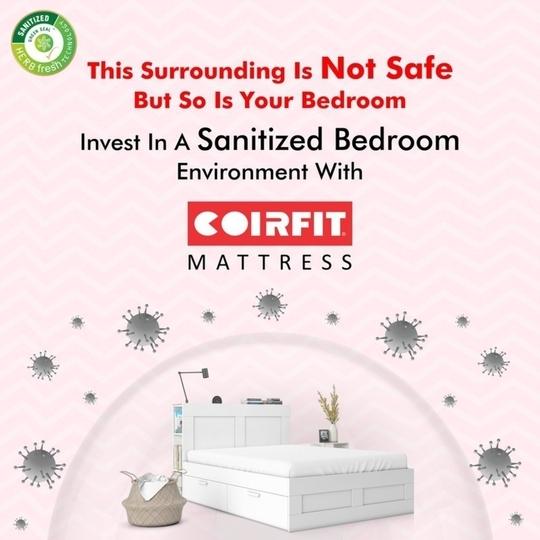 COIRFIT 7-Zone Magno Pocket Pro 8 Inch Double Mattress | 10 Years Warranty |Soft Mattress | Pocket Spring Mattress (78x48x8 Inches, Double Size Mattress,Blue)