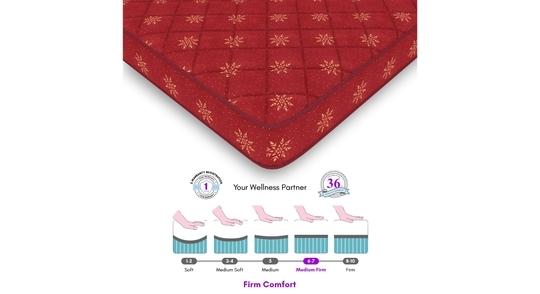 SLEEPSPA SOFT BOUNCE 3-FOLD PREMIUM ORTHOPEDIC DIRECT FROM FACTORY3 inch Single Mattress | 1 Years Warranty | Soft Mattress | High Density (HD) Foam Mattress (78X35X3 Inches, Single Size Mattress, Maroon)