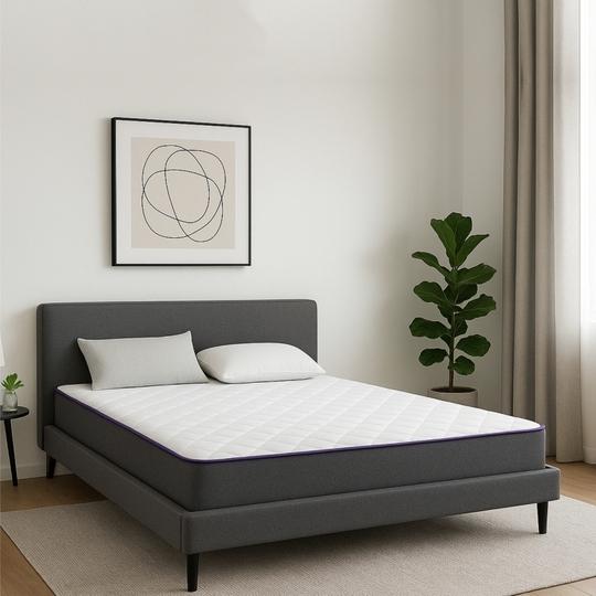 SLEEPSPA Dual Comfort - Hard & Soft- with Comfort Cubes and Rebotech Tech. 5 inch King Mattress | 7 Years Warranty | High Resilience (HR) Foam Mattress| Dual Comfort Mattress (King Size Mattress - 72X72X5 inches, Grey)