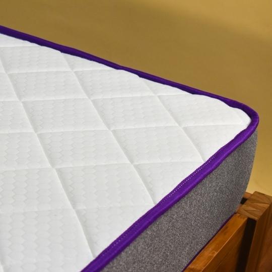 SLEEPSPA Dual Comfort - Hard & Soft- with Comfort Cubes and Rebotech Tech. 5 inch King Mattress | 7 Years Warranty | High Resilience (HR) Foam Mattress| Dual Comfort Mattress (King Size Mattress - 72X72X5 inches, Grey)