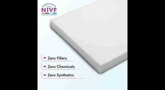SLEEPSPA SOFT BOUNCE PREMIUM ORTHOPEDIC DIRECT FROM FACTORY3 inch Double Mattress | 2 Years Warranty | Soft Mattress | High Resilience (HR) Foam Mattress (75X48X3 Inches, Double Size Mattress, Maroon)
