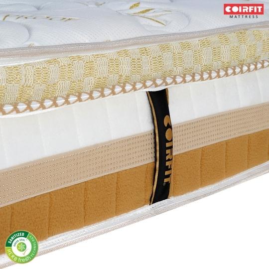 Coirfit Ortho Koil White Nano Spring Single Pocket HR Foam Mattress 75 x 36 x 7 inch