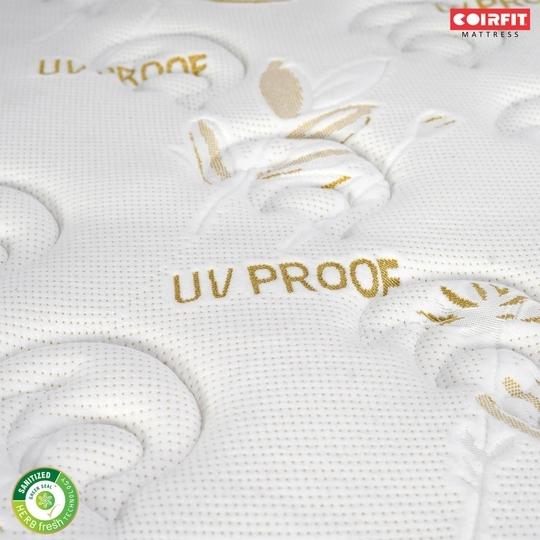 Coirfit Ortho Koil White Nano Spring Single Pocket HR Foam Mattress 78 x 42 x 7 inch