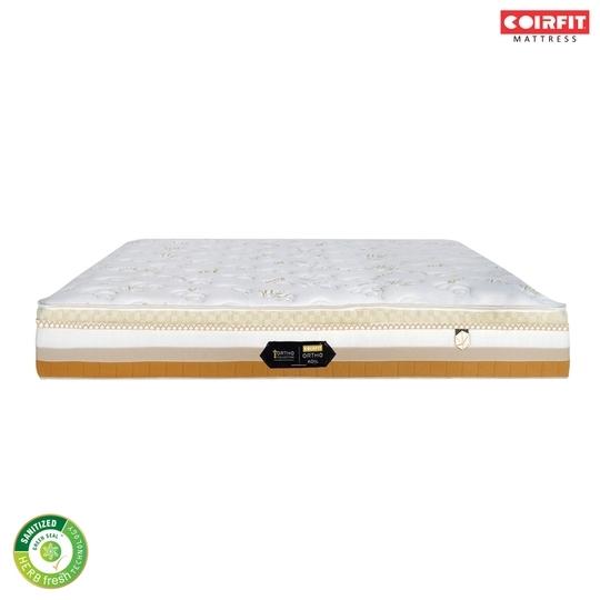 Coirfit Ortho Koil White Nano Spring Double Pocket HR Foam Mattress 84 x 72 x 9 inch