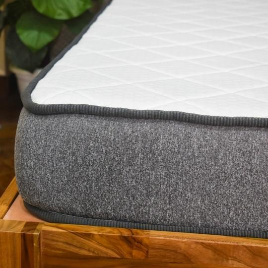 COIRFIT Twin Dlx Dual Comfort SRTX Tech. 8 inch Queen Mattress | 10 Years Warranty | Dual Mattress | High Resilience (HR) Foam Mattress (75X66X8 Inches, Queen Size Mattress, White)