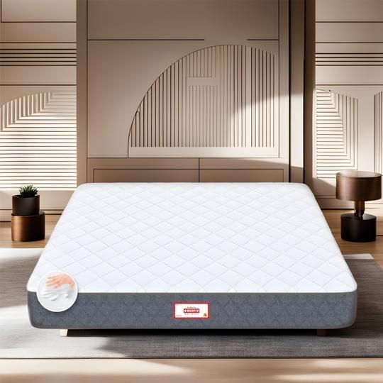 COIRFIT Twin Plus 5-Zone I-shape Tech.10 inch Queen Mattress | 10 Years Warranty | Medium Soft
 | Memory Foam Mattress (75X60X10 Inches, Queen Size Mattress, White)