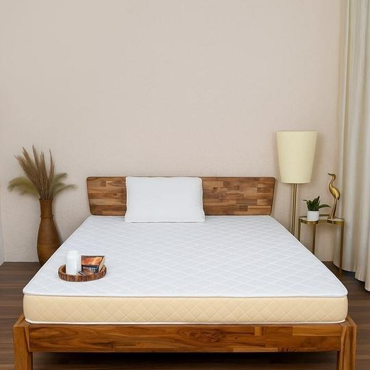 Usha Shriram Aero Cool Gel with posture Control Tech. 5 inch King Mattress | 15 Years Warranty | Dual Mattress |Memory Foam Mattress (72X70X5 Inches, King Size Mattress, White)