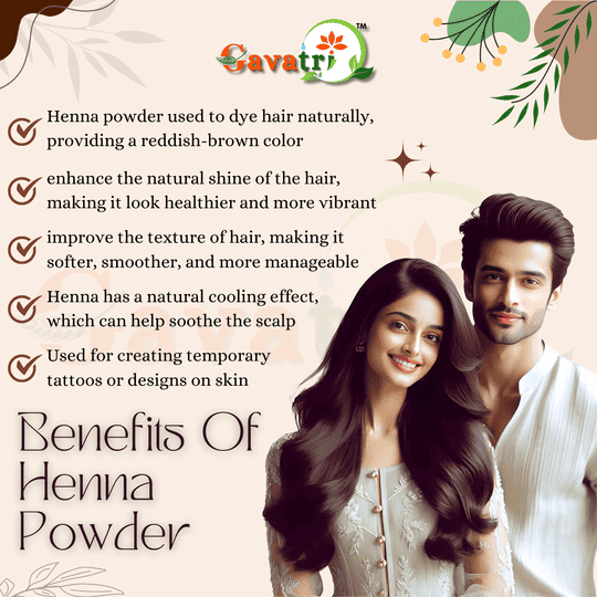 Gavatri Classic And Natural Henna Powder (Mehandi) for Hair Color, Hands & Feet Design 750 Gram