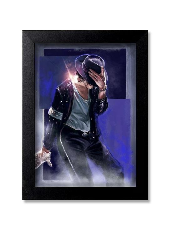 Blue Nexus Michael Jackson the Legend Wall Poster with Wall Frame Room Art Painting Collection A4 size 10x13"_FBNWPC372