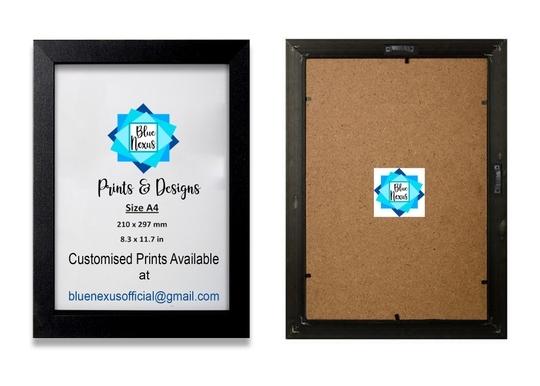 Blue Nexus Spiderman Peter Parker Wall Poster with Wall Frame Room Art Painting Collection A4 size 10x13"_FBNWPC54
