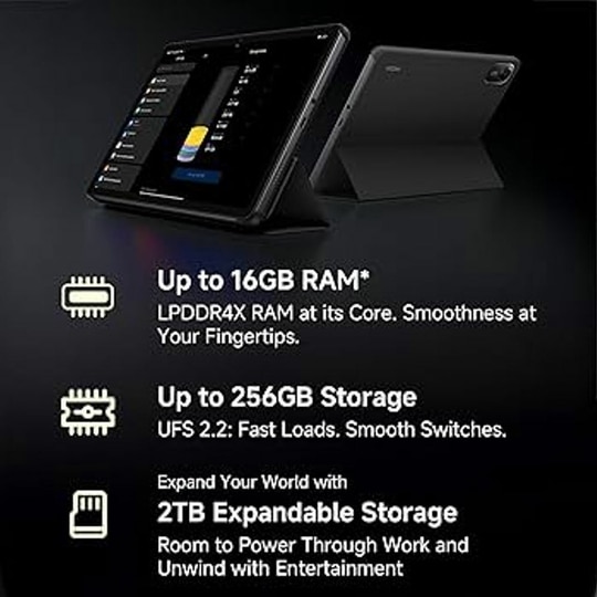 Redmi Pad 2 Wi-Fi + Cellular, Active Pen Support, 27.94cm(11") Model, 2.5K Sharp & Clear Display, 8GB, 256GB, All Day & More 9000mAh Battery, AI-Enabled, Dolby Atmos, HyperOS 2, Graphite Grey