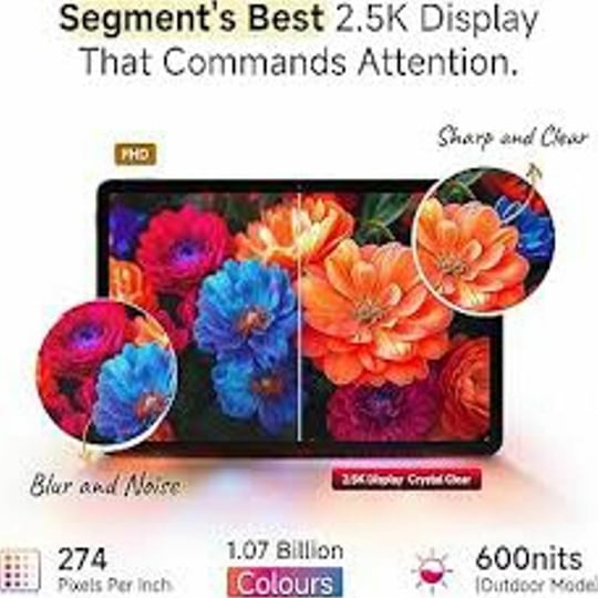 Redmi Pad 2 Wi-Fi + Cellular, Active Pen Support, 27.94cm(11") Model, 2.5K Sharp & Clear Display, 8GB, 256GB, All Day & More 9000mAh Battery, AI-Enabled, Dolby Atmos, HyperOS 2, Graphite Grey