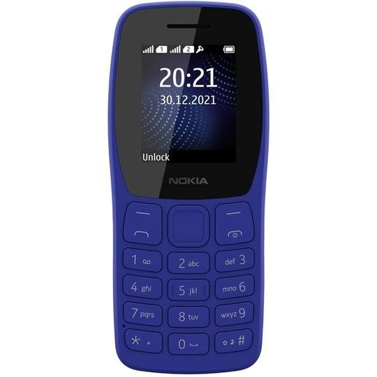 NOKIA 105 Classic With Charger Dual Sim, Blue, Keypad Phone