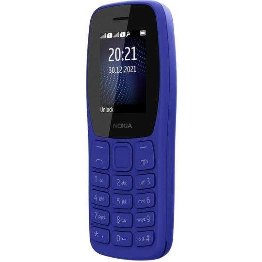 NOKIA 105 Classic With Charger Dual Sim, Blue, Keypad Phone