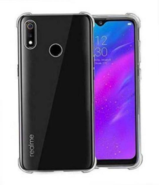 Hot Selling Back Cover for Realme 3i  |Transparent| Grip Case| Silicon| Pack of 1