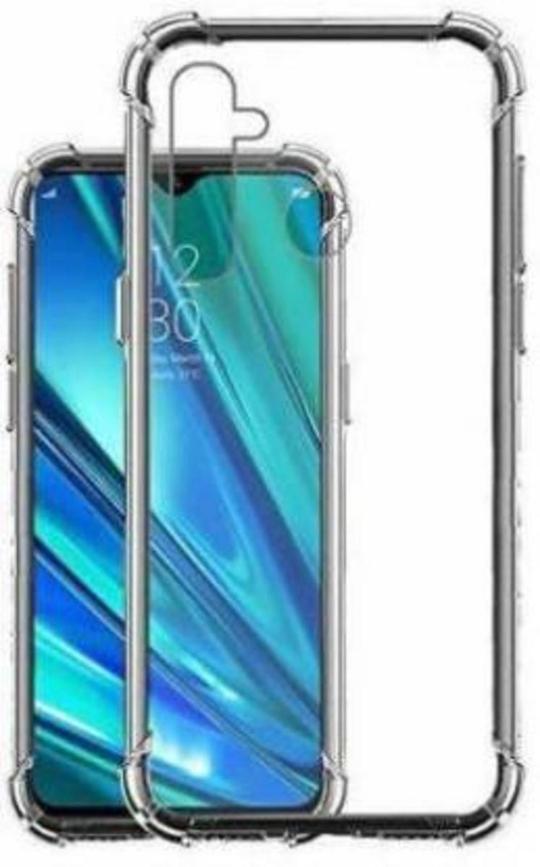 Hot Selling Back Cover for REALME 5 PRO  |Transparent| Dual Protection| Silicon| Pack of 1