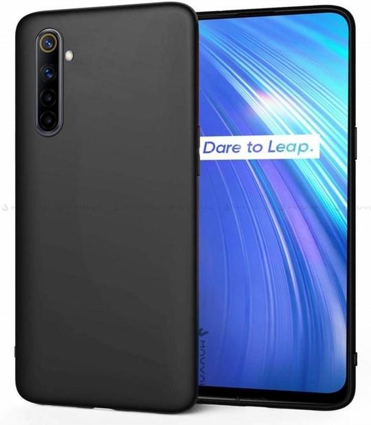 Hot Selling Back Cover for Realme 6| Realme 6i  |Black| Grip Case| Silicon| Pack of 1